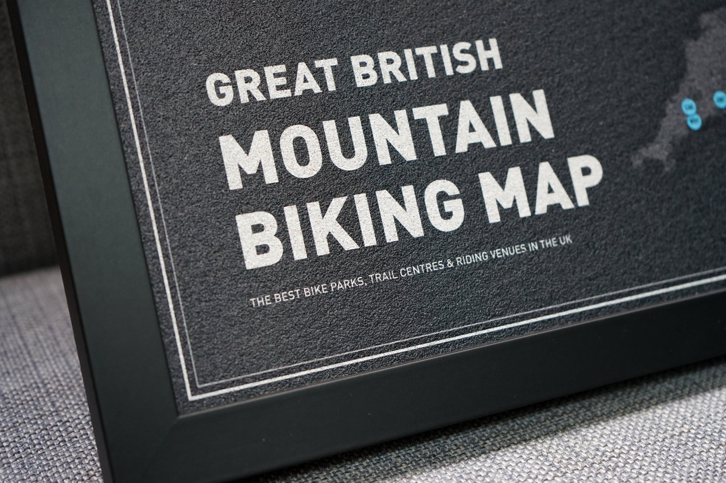 Great British Mountain Biking Push Pin Map
