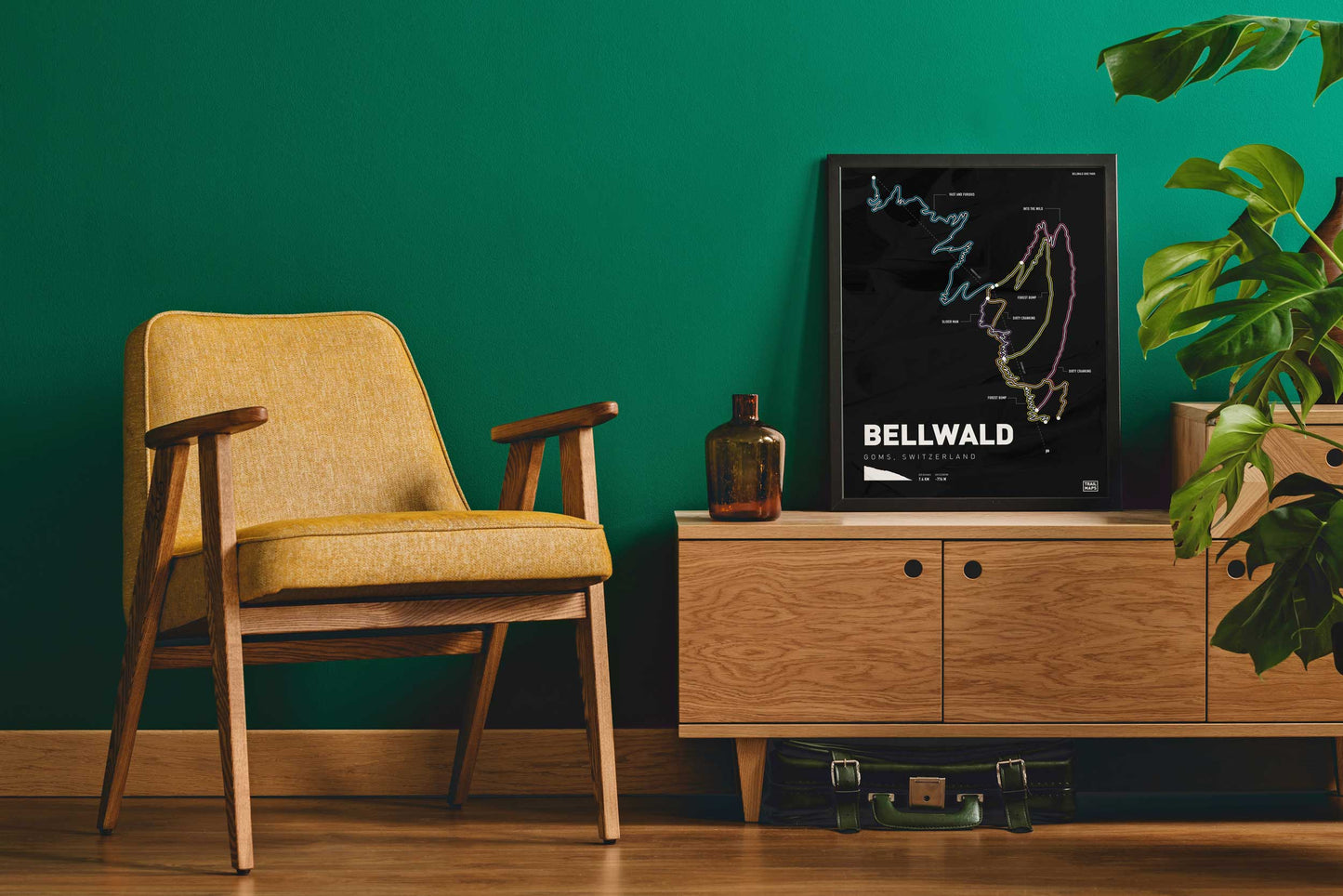 Bellwald Mountain Bike Art Print