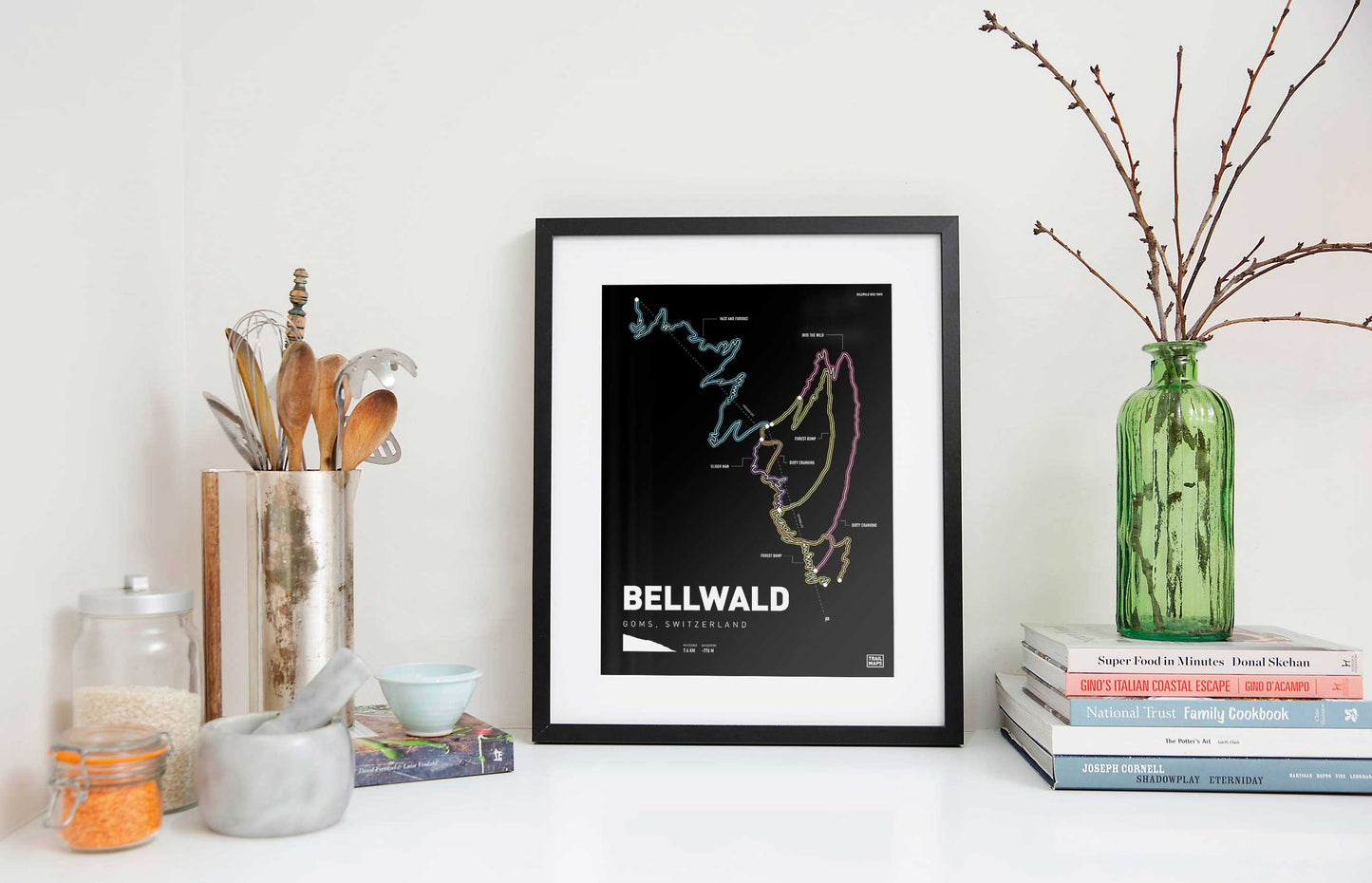 Bellwald Mountain Bike Art Print
