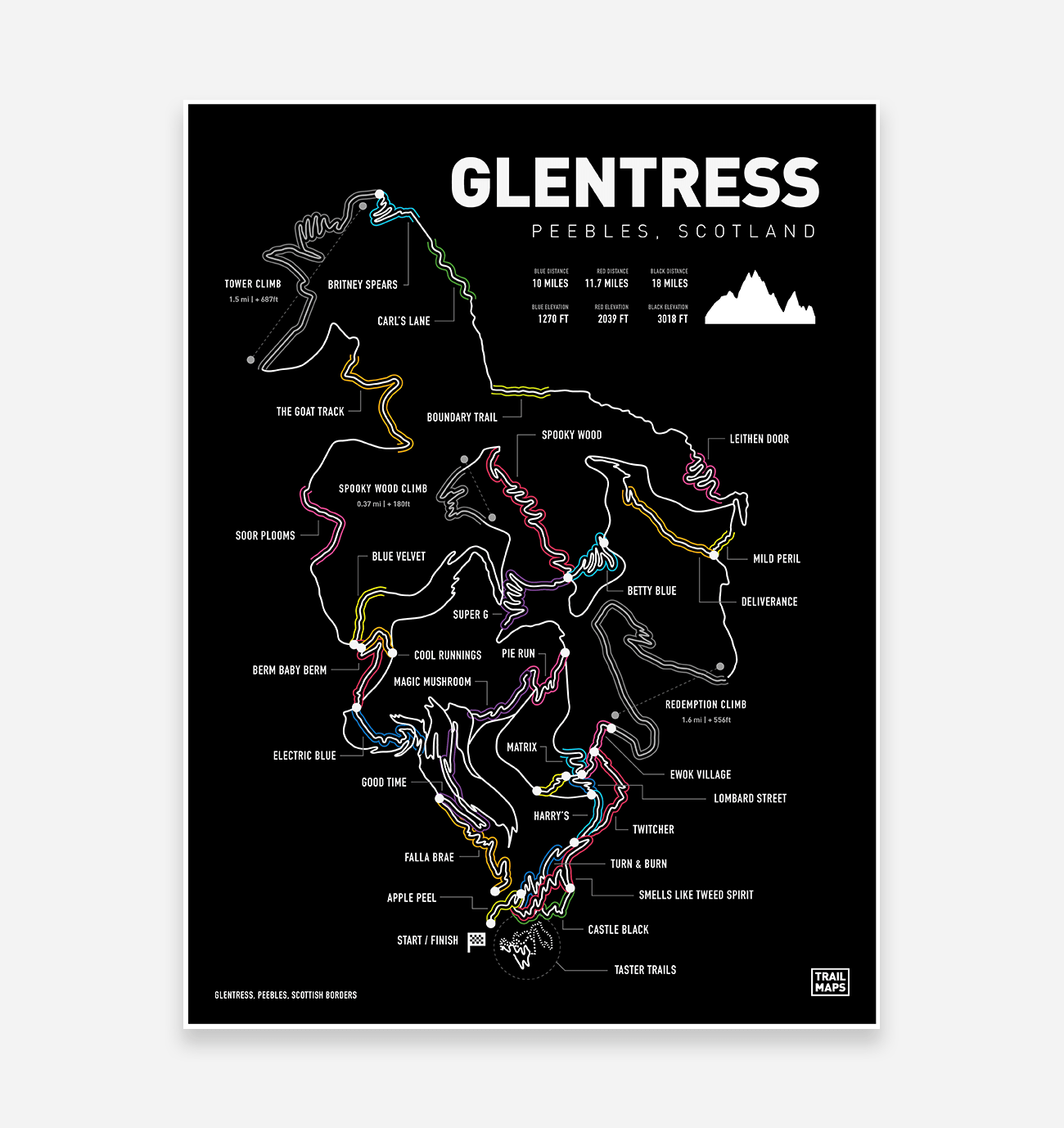 Glentress Art Print