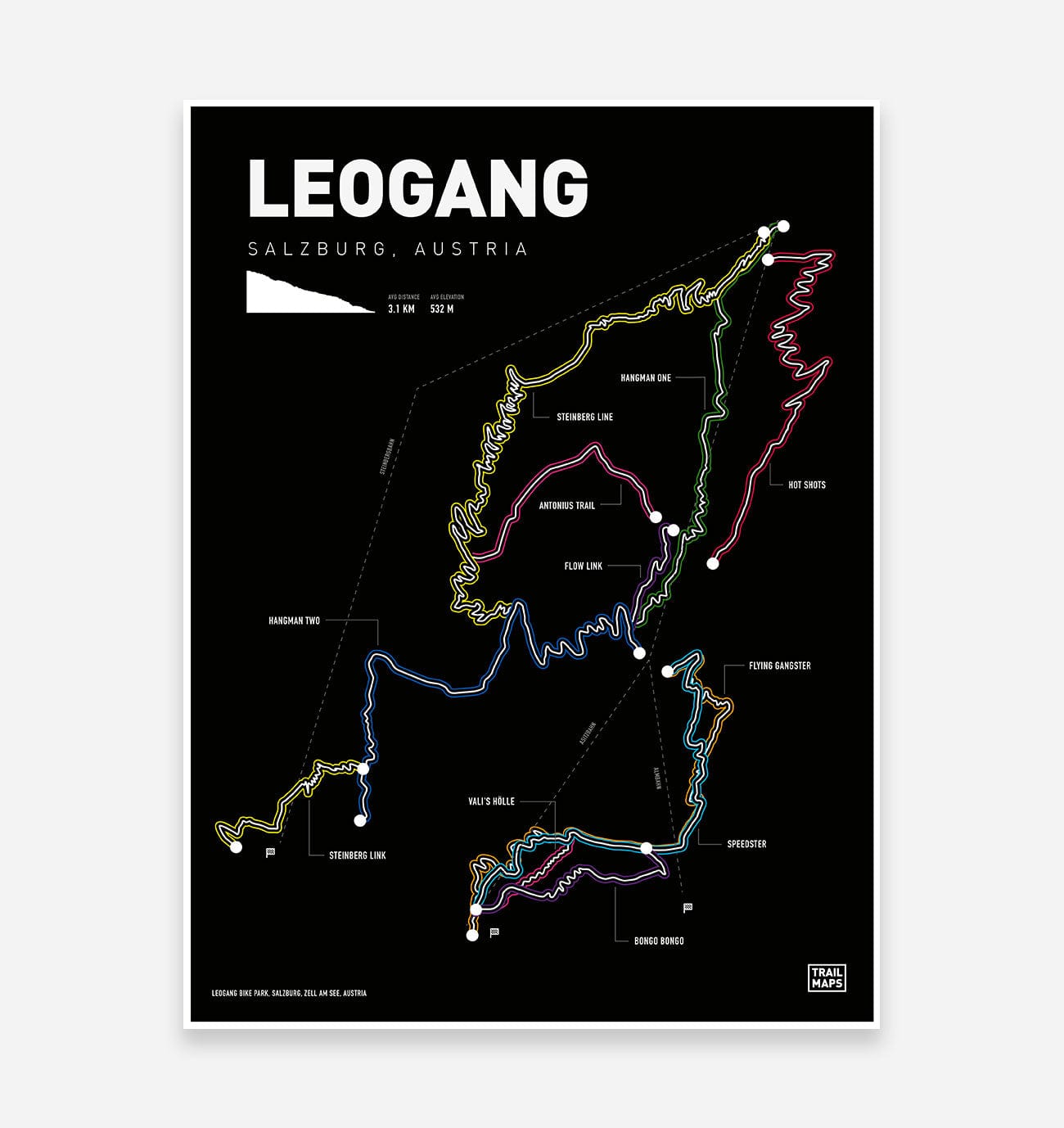 Leogang WM Kunstdruck