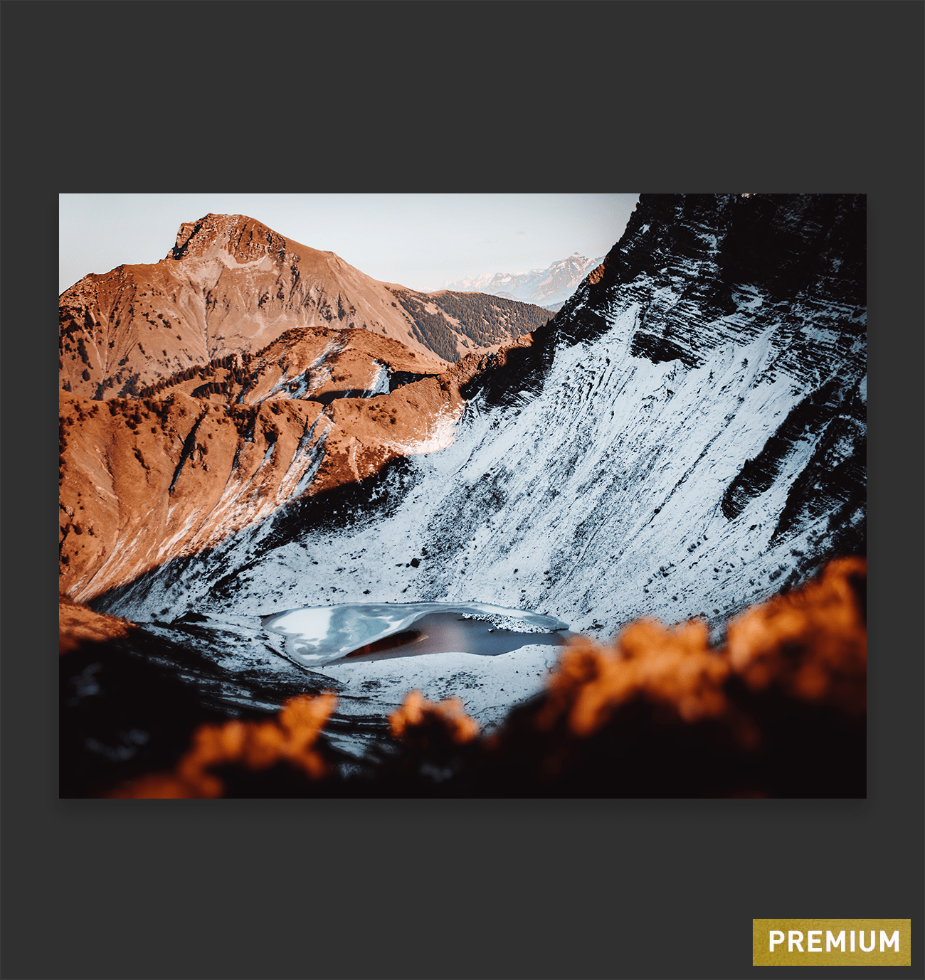 Snow line at Lac De Tavaneuse