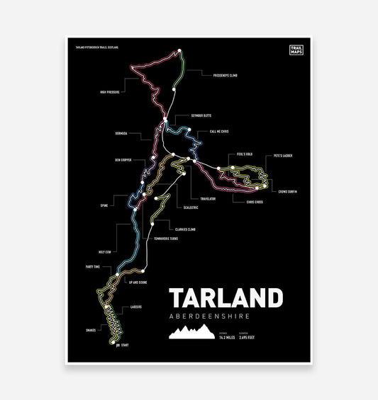 Tarland Mountain Bike Art Print