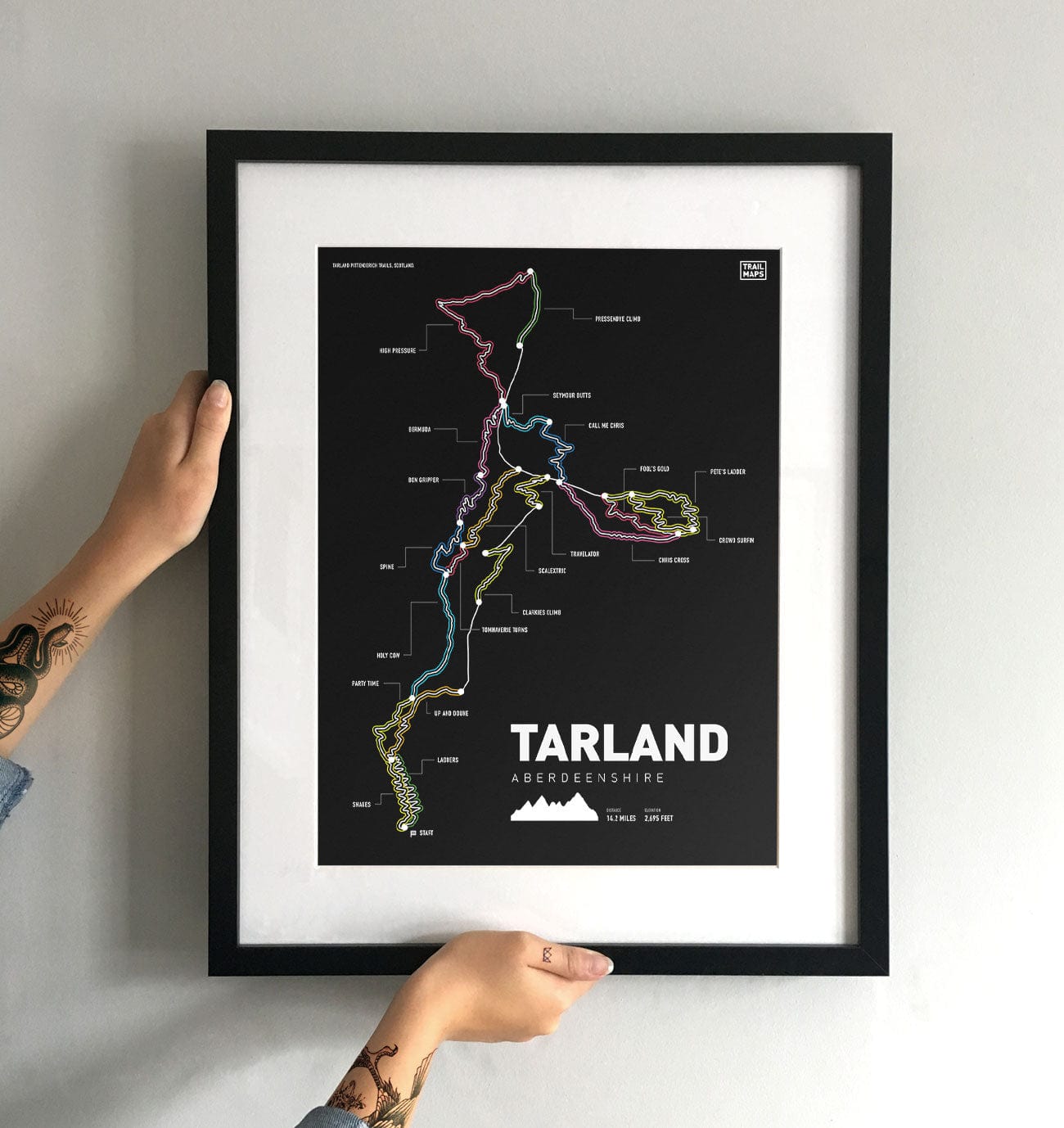 Tarland Mountain Bike Art Print