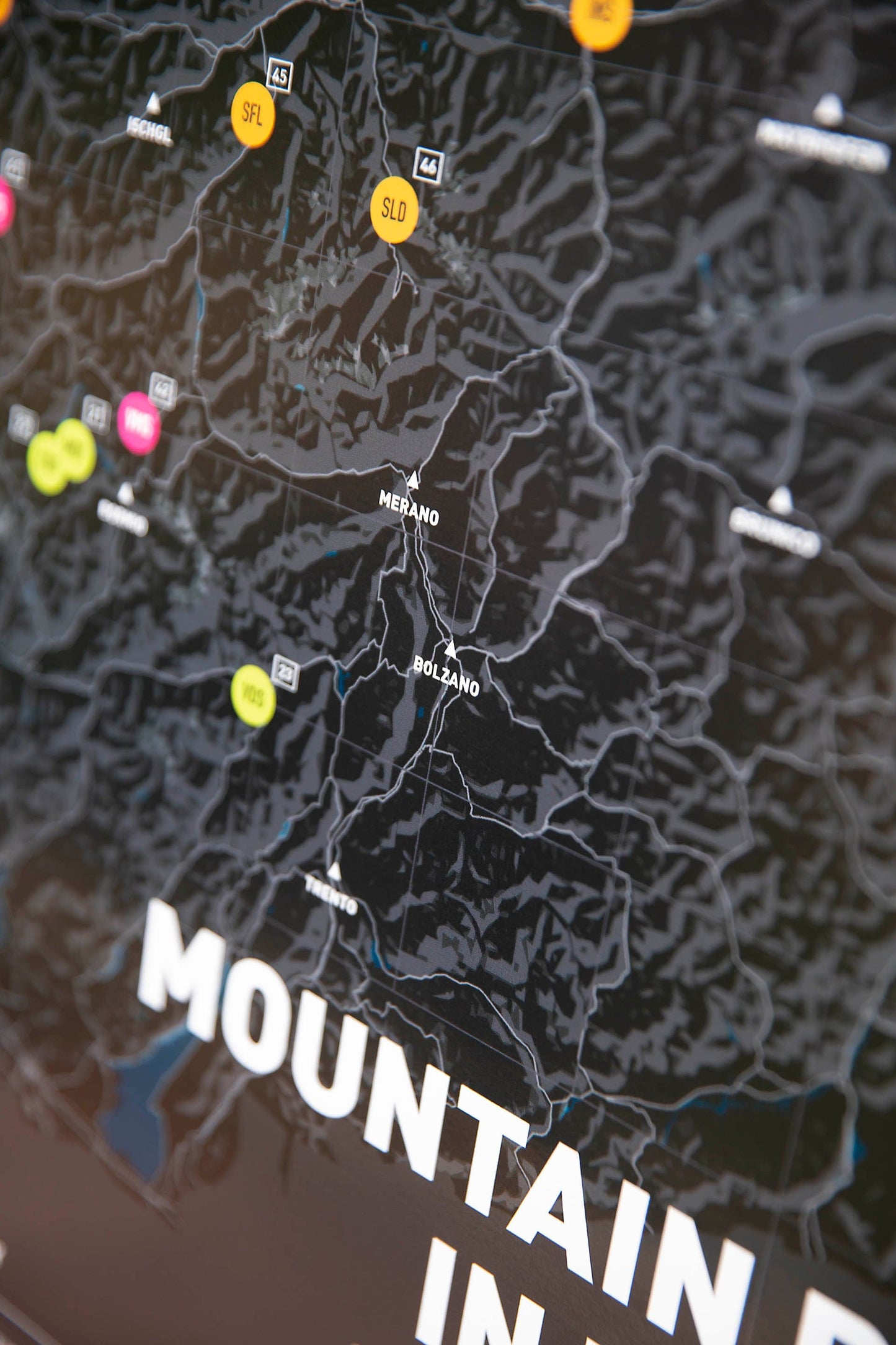 Mountain Bike Map of the Alps - TrailMaps.co.uk