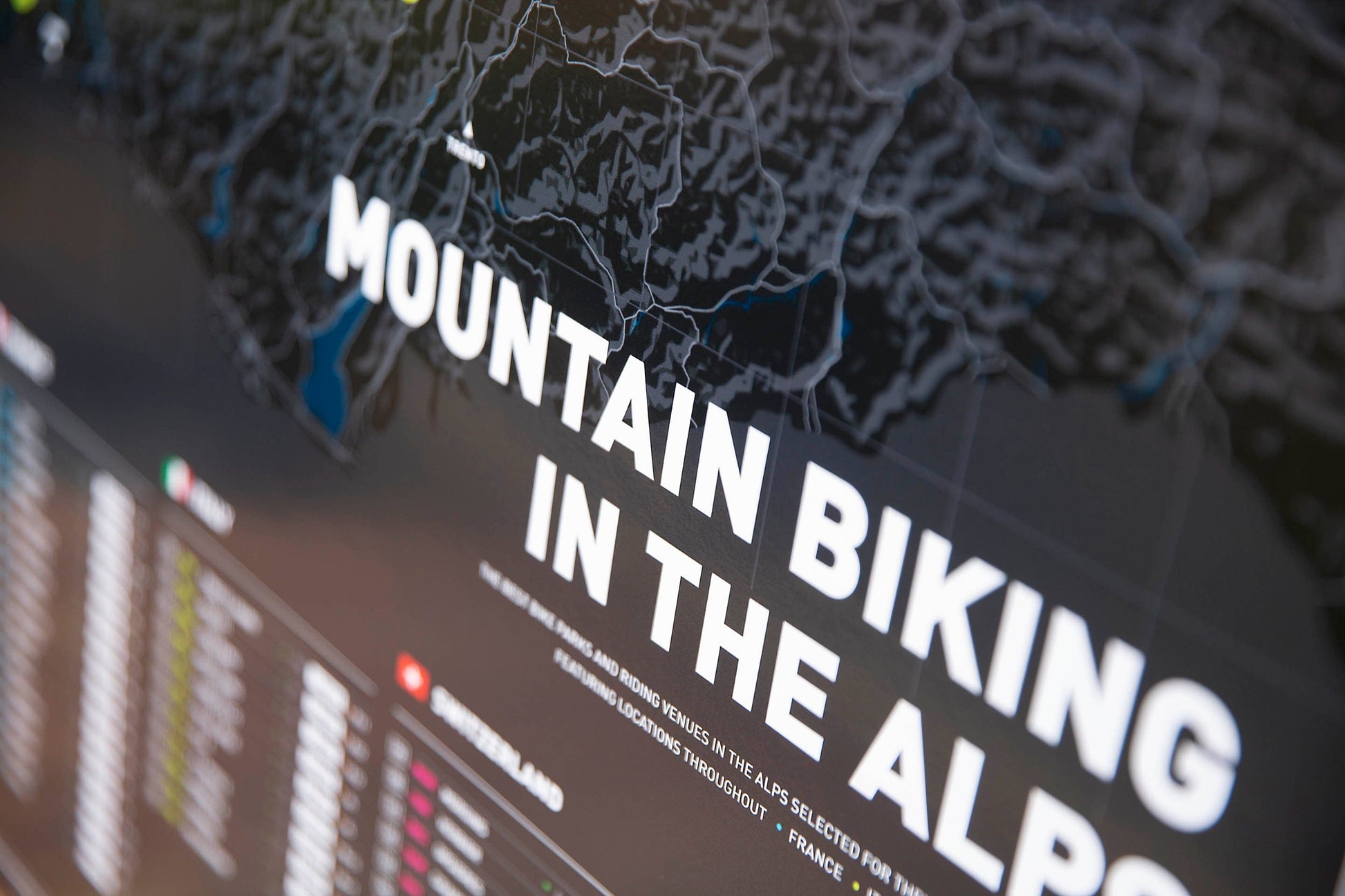 Mountain Bike Map of the Alps - TrailMaps.co.uk