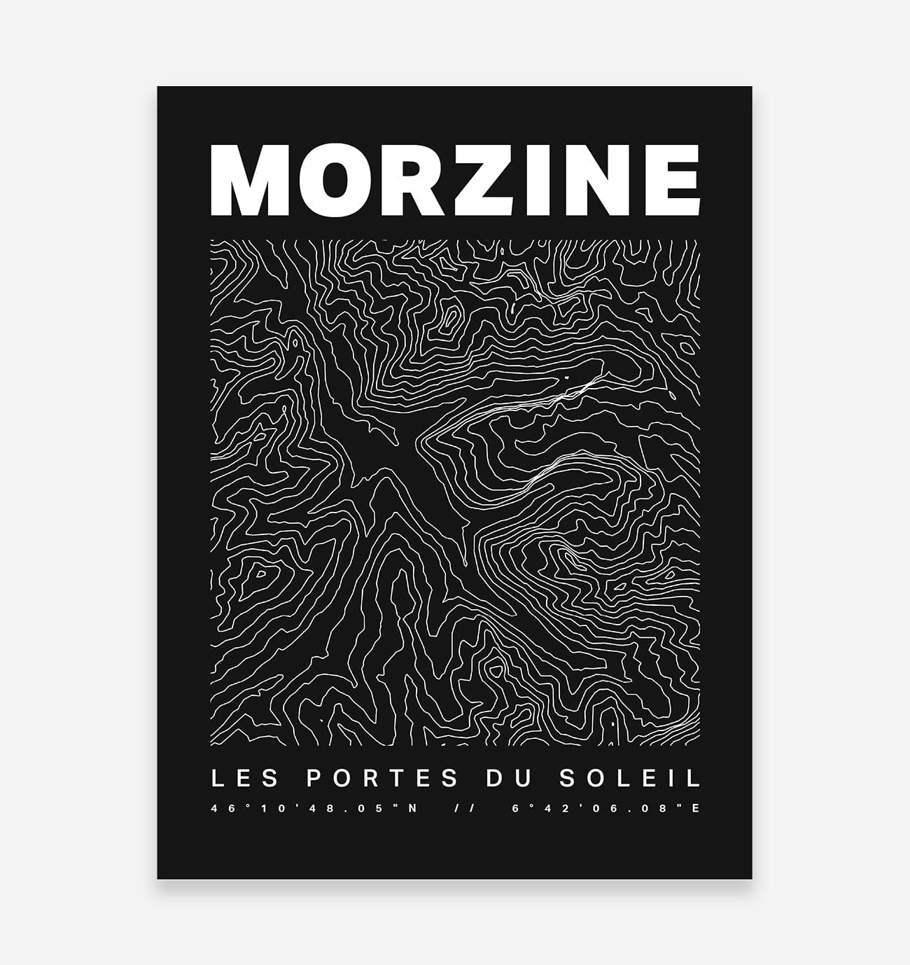Morzine Contours Art Print