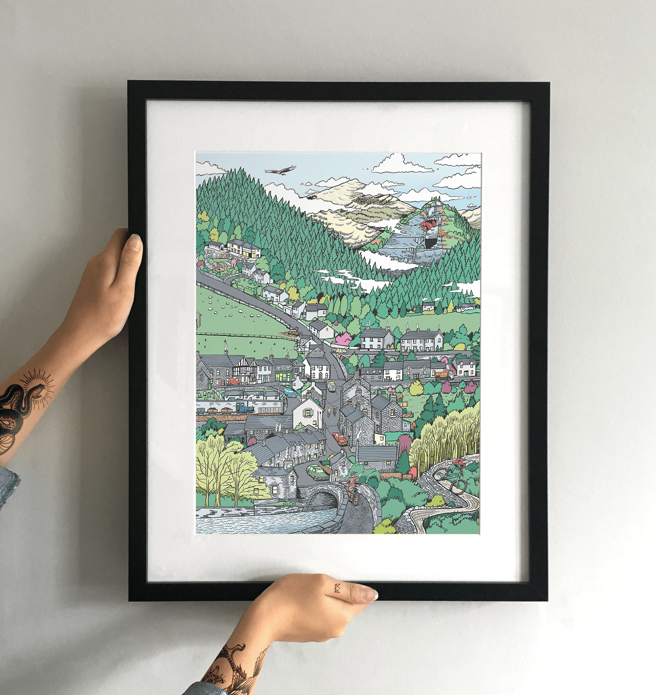 Limited Edition 'Bike Corris' Kunstdruck