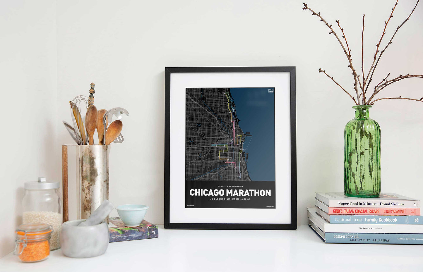 Chicago Marathon 2022 Personalised Art Print