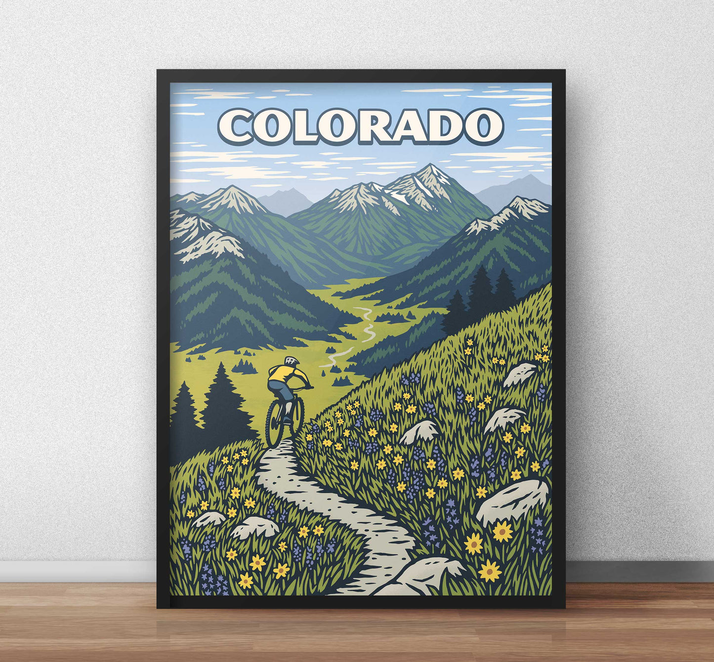 Colorado Mountainbike Kunstdruck