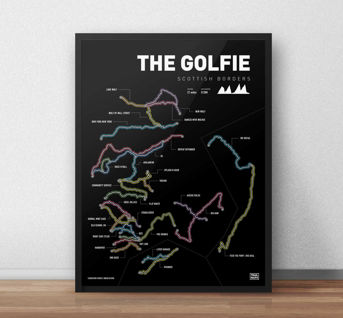 The Golfie, Innerleithen Art Print