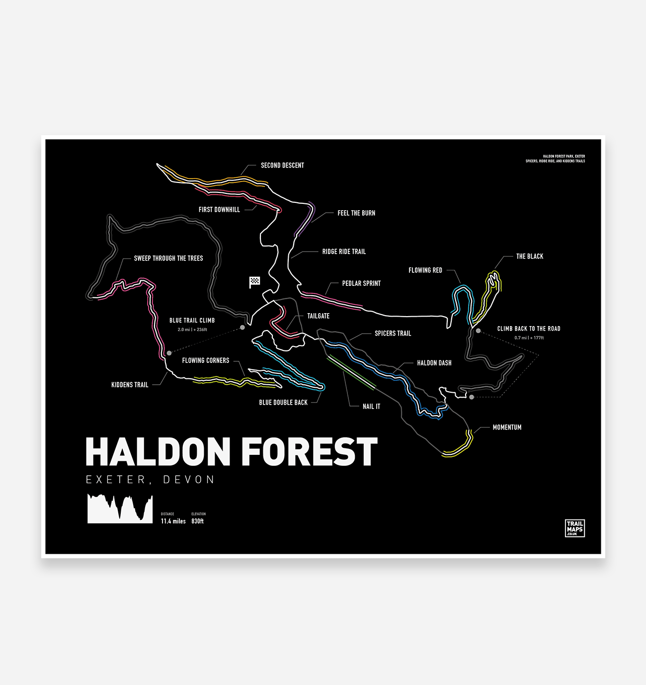 haldon forest trail map