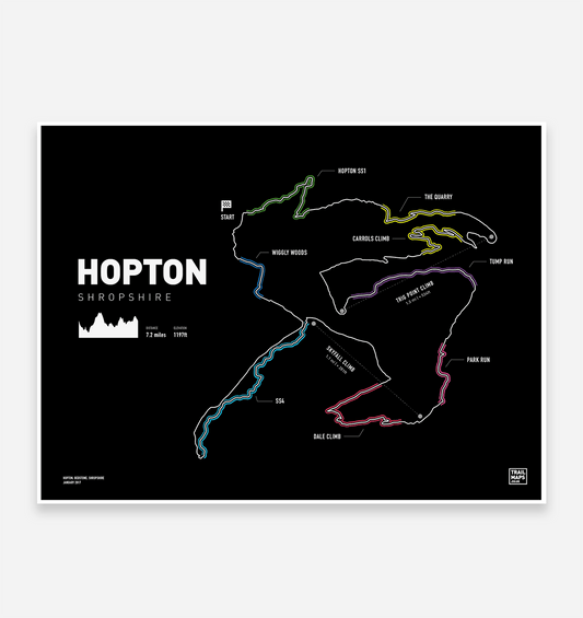 Hopton Trail Map Print - TrailMaps.co.uk