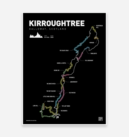 Kirroughtree Art Print - TrailMaps.co.uk