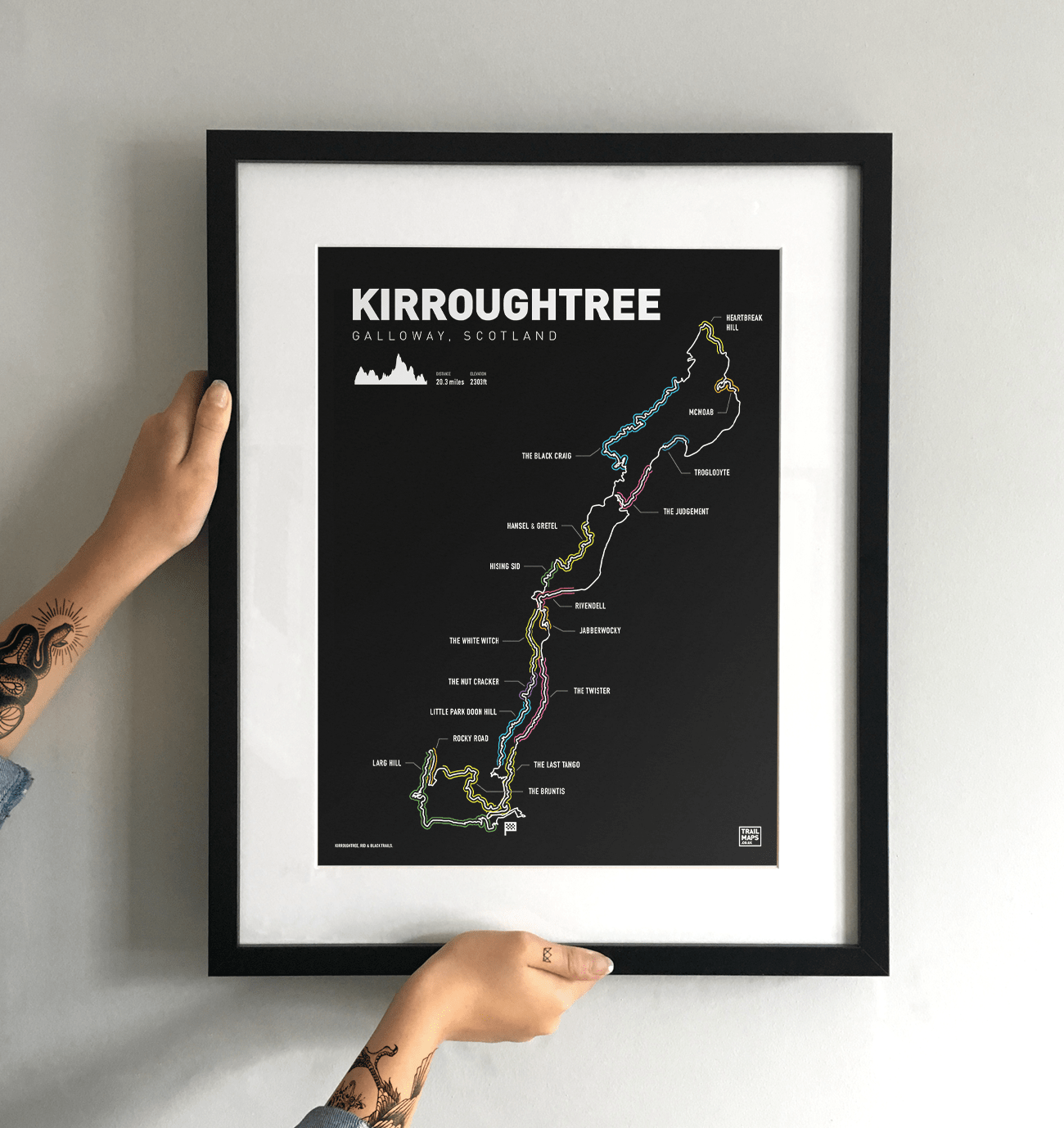 Kirroughtree Art Print - TrailMaps.co.uk