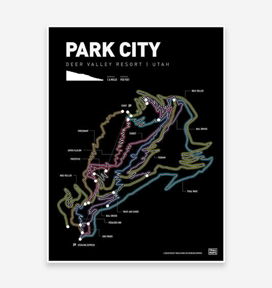 Park City Utah Deer Valley Resort Mountainbike Kunstdruck