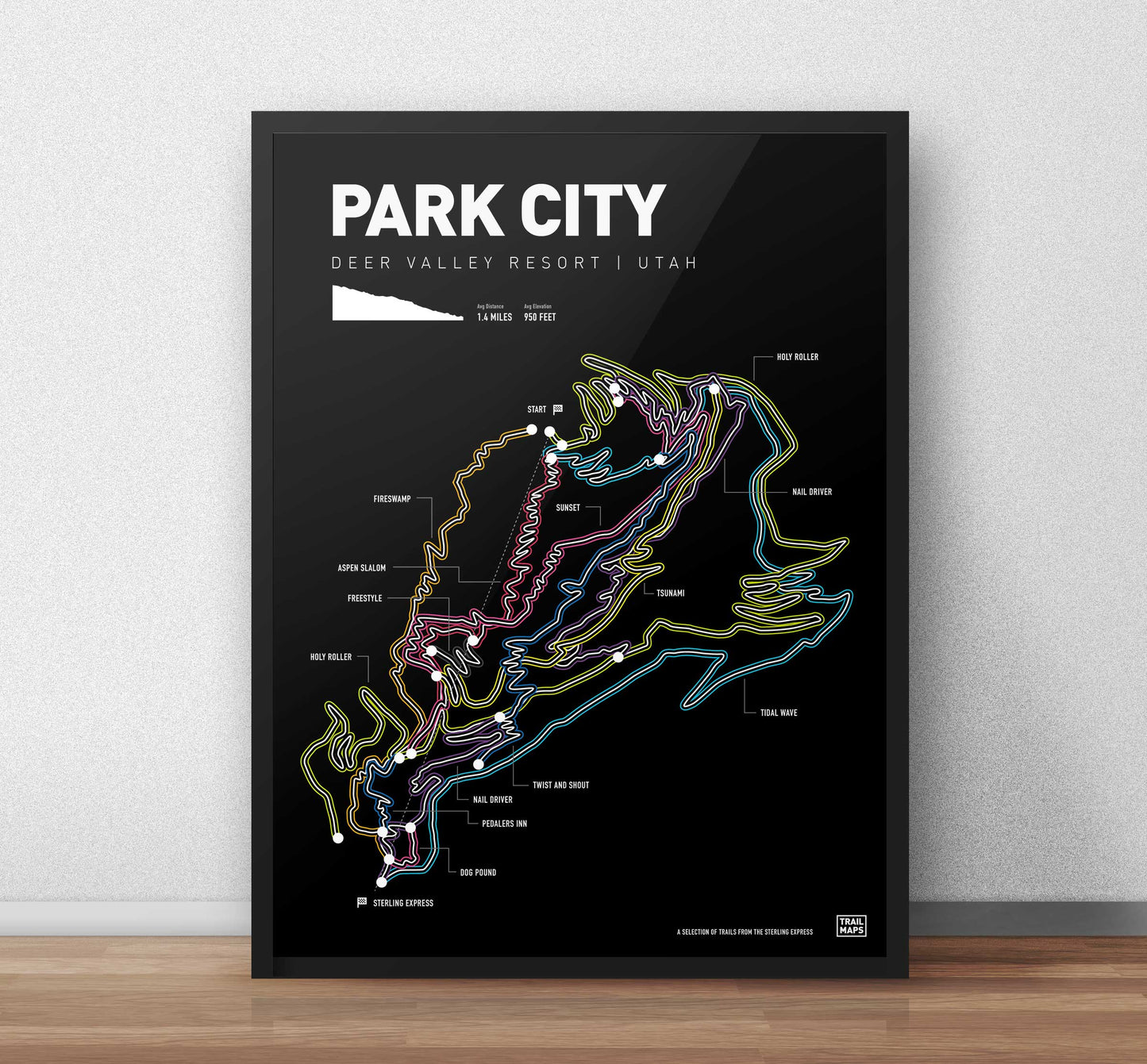 Park City Utah Deer Valley Resort Mountain Bike Art Print