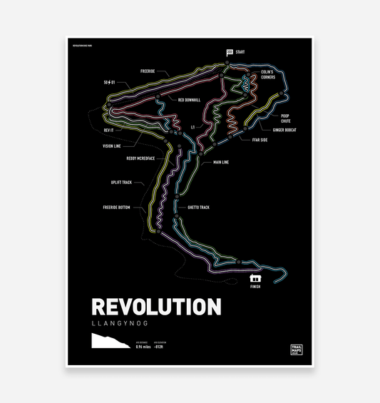Revolution Trail Map Print - TrailMaps.co.uk