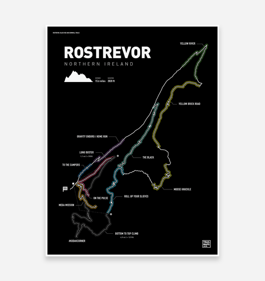 Rostrevor Art Print - TrailMaps.co.uk