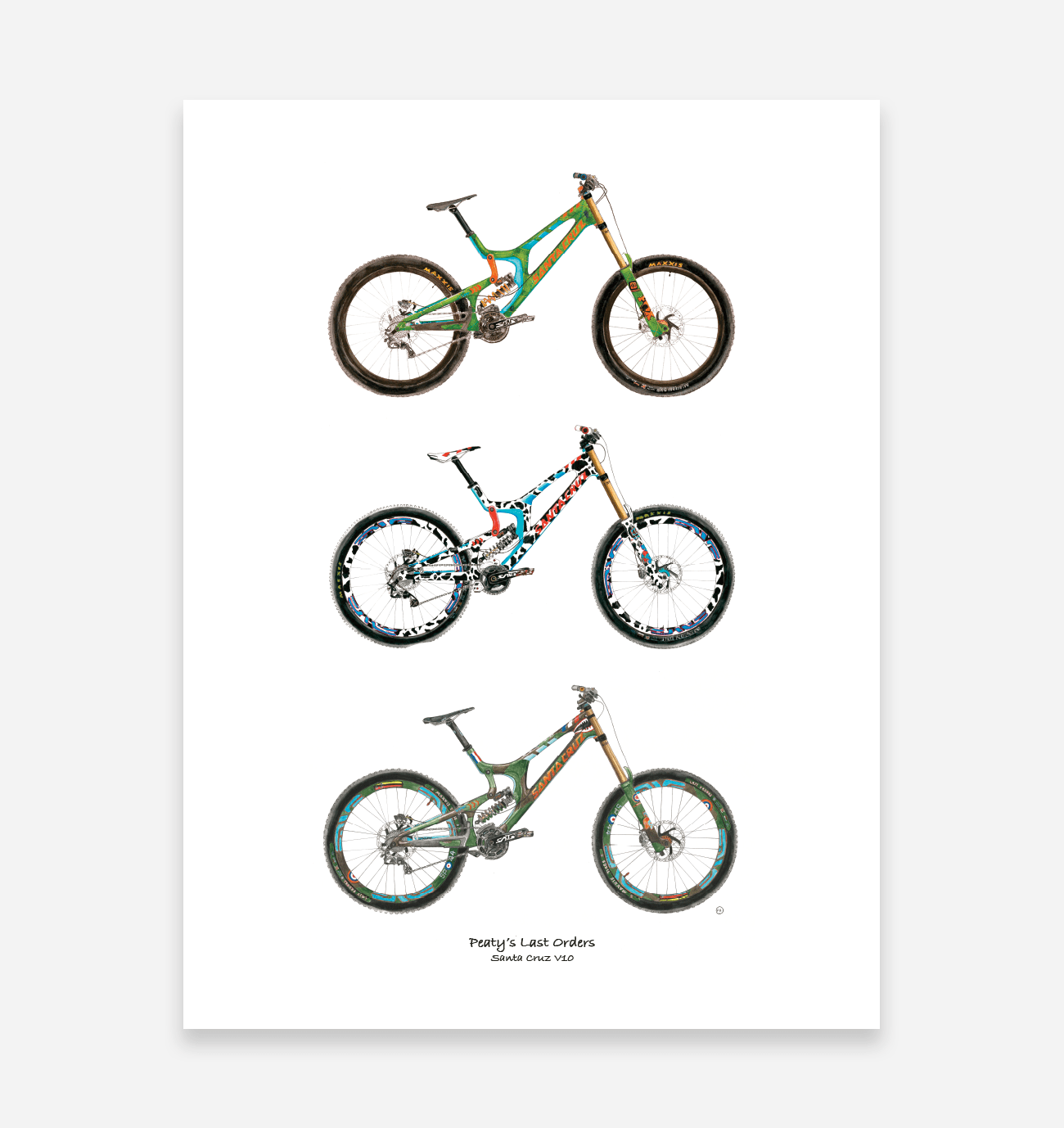 Peaty's Last Orders Art Print - TrailMaps.co.uk