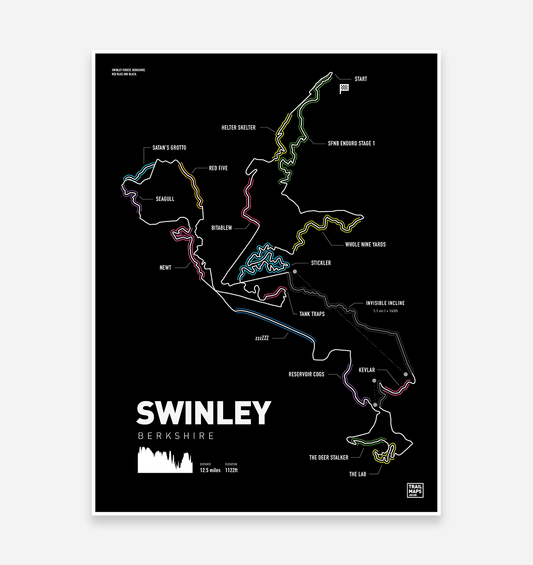 Swinley Forest Art Print - TrailMaps.co.uk