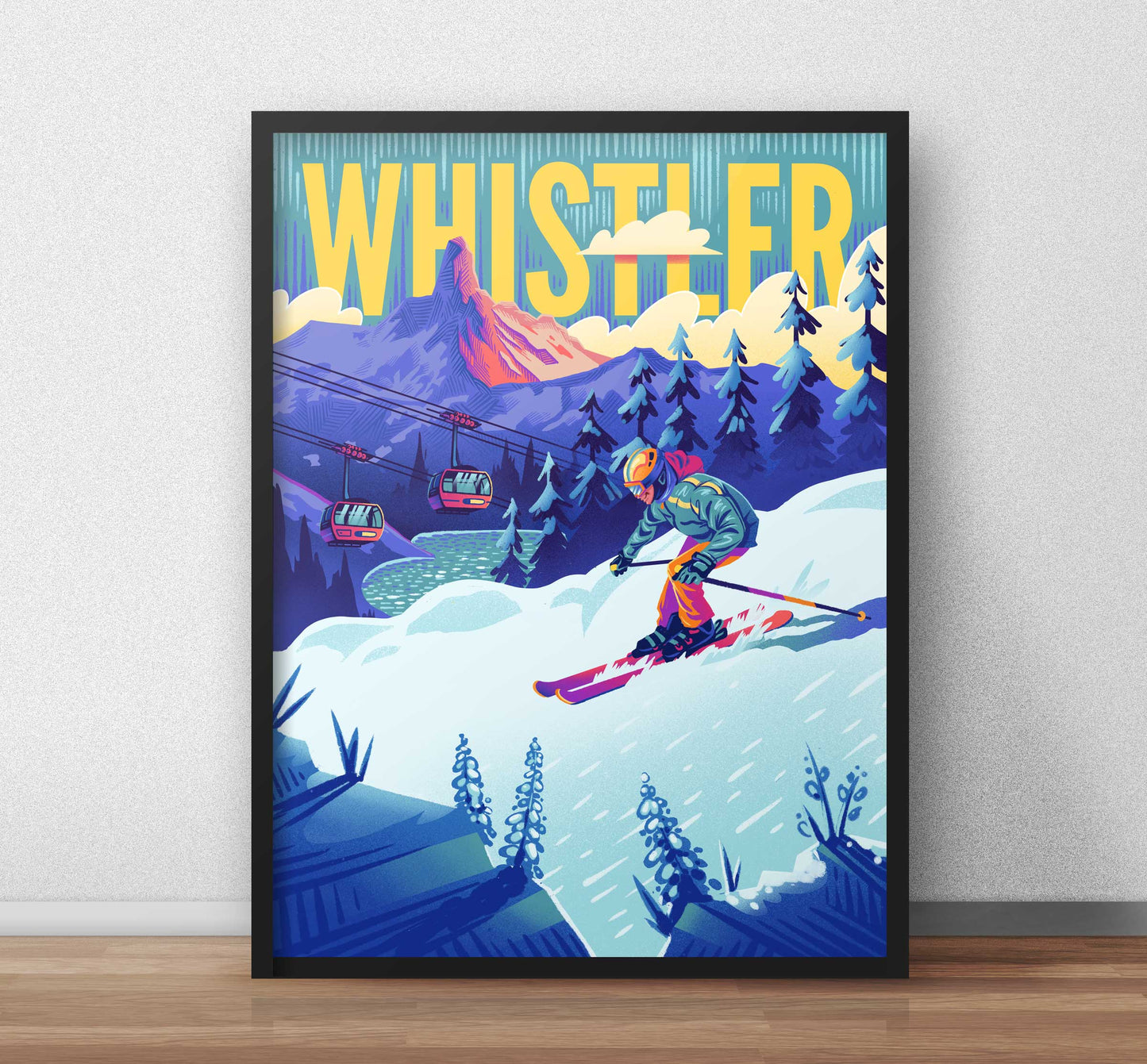 Whistler Mountainbike Reise Kunstdruck