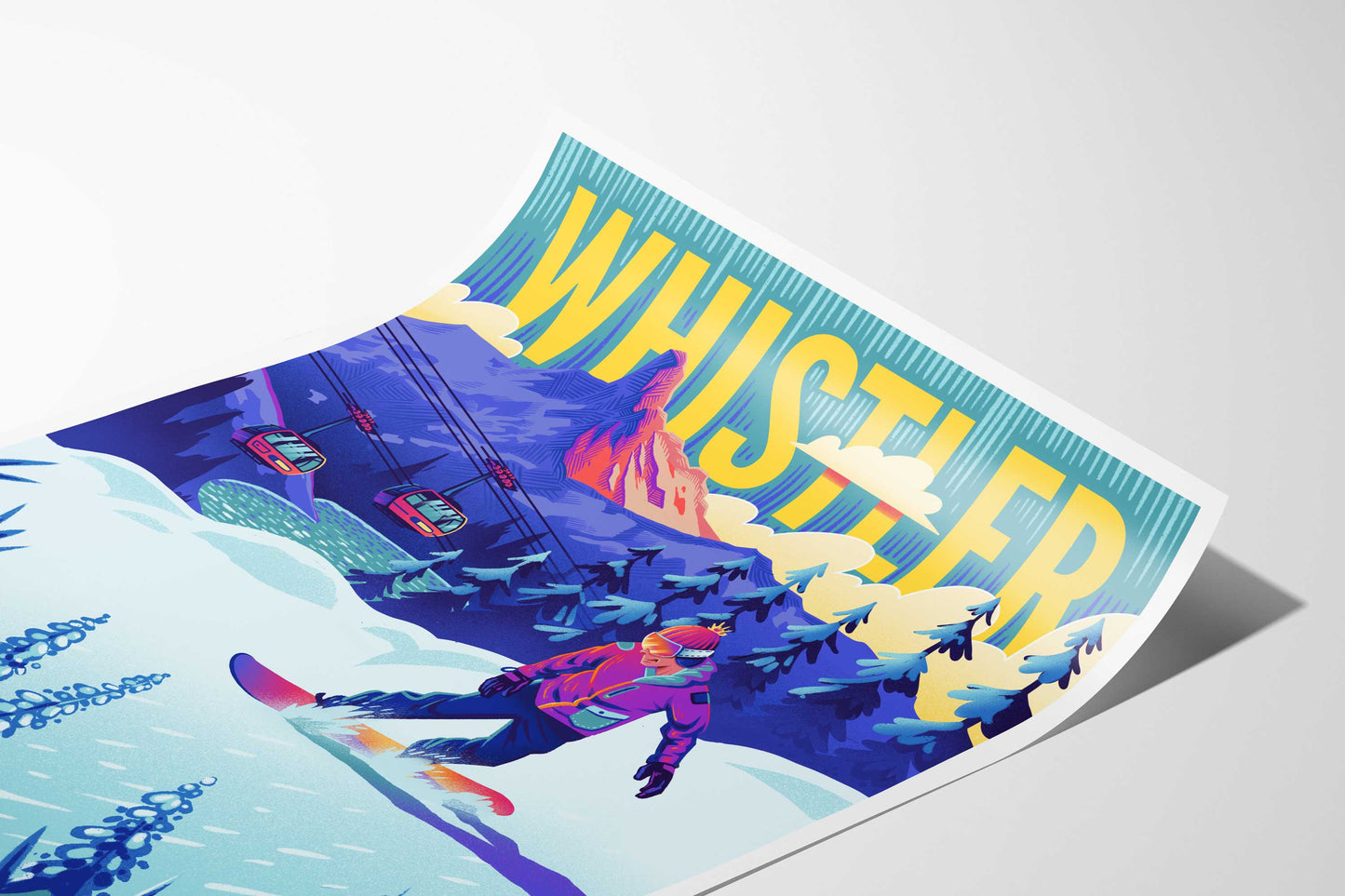 Whistler Mountainbike Reise Kunstdruck