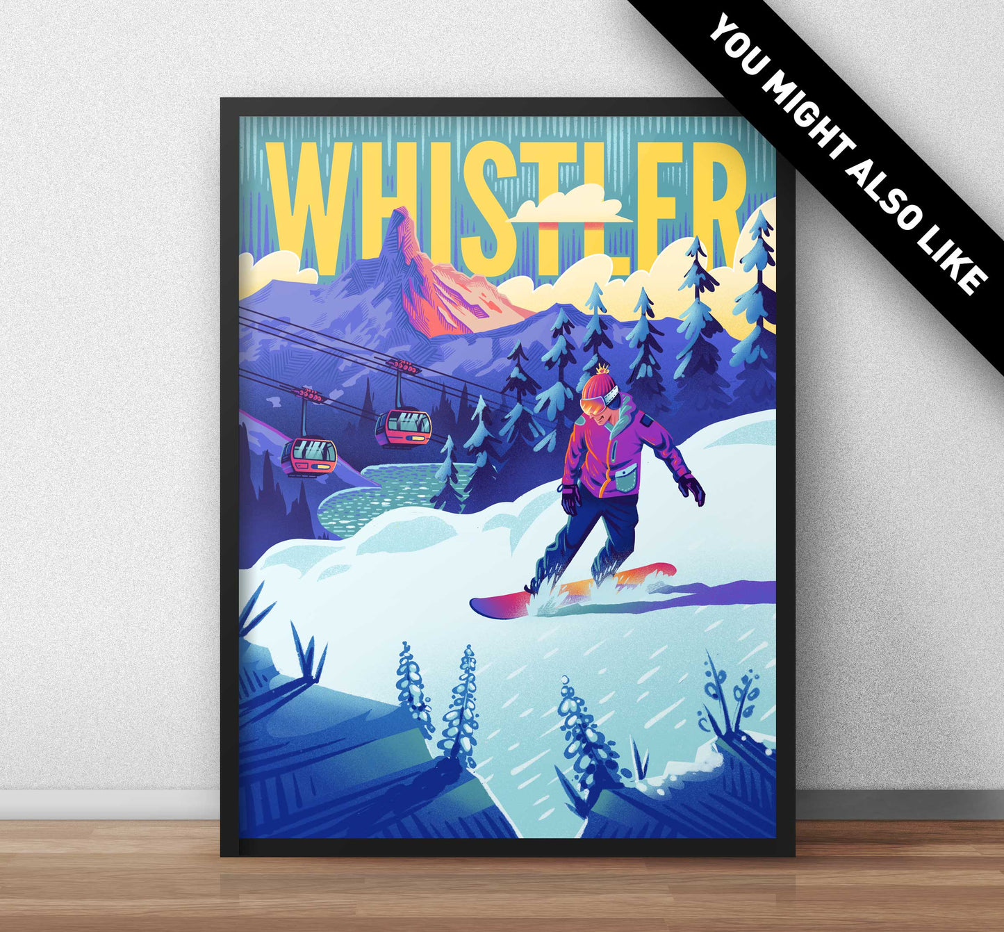 Whistler Mountainbike Reise Kunstdruck