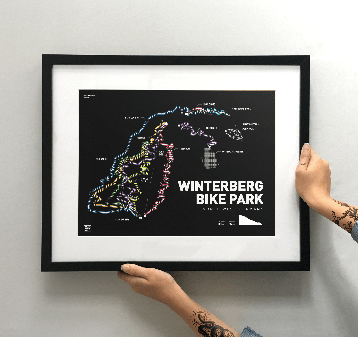 Winterberg Bike Park Art Print - TrailMaps.co.uk