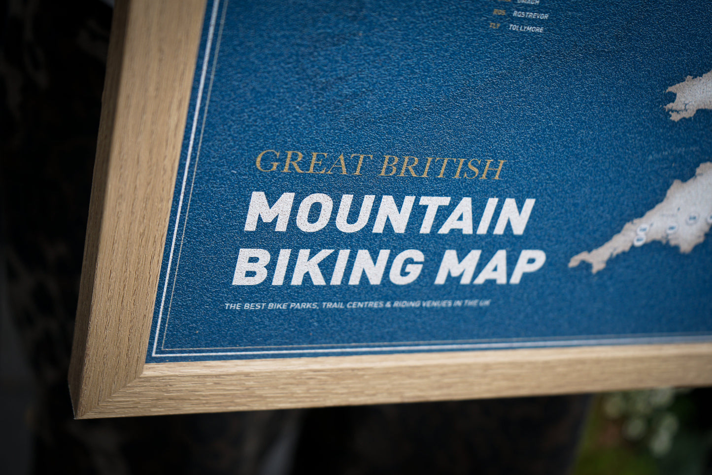 Great British Mountain Biking Push Pin Map