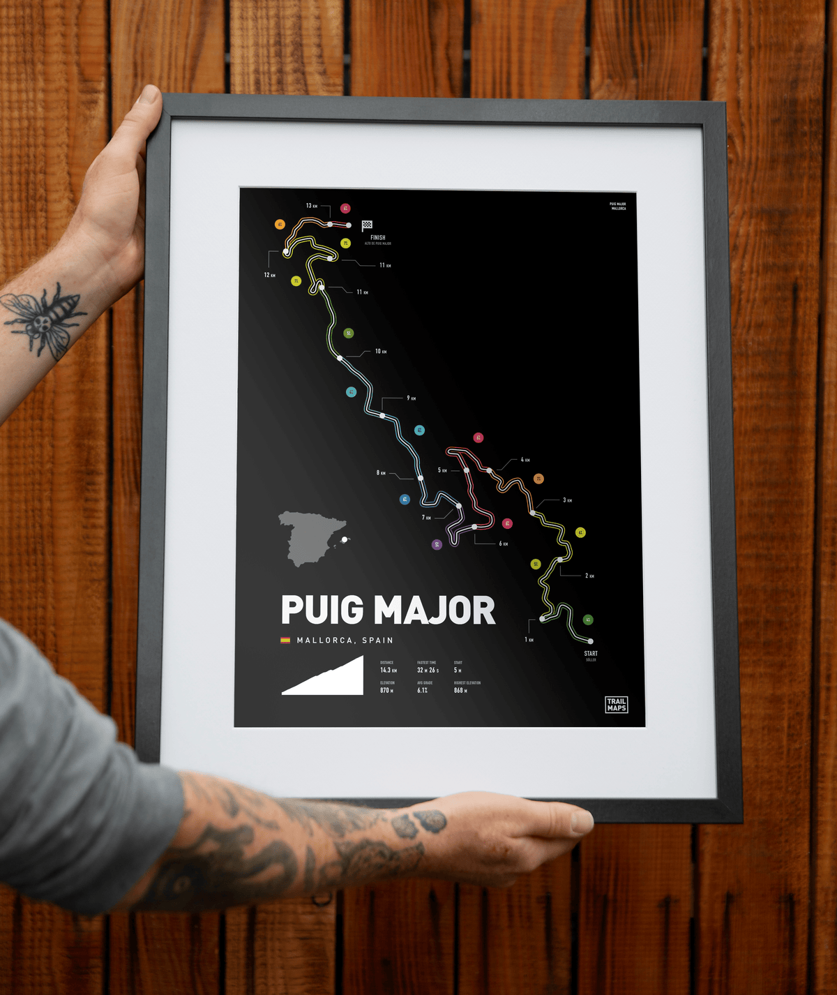 Puig Major Art Print - TrailMaps