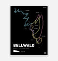 Bellwald Mountain Bike Art Print - TrailMaps