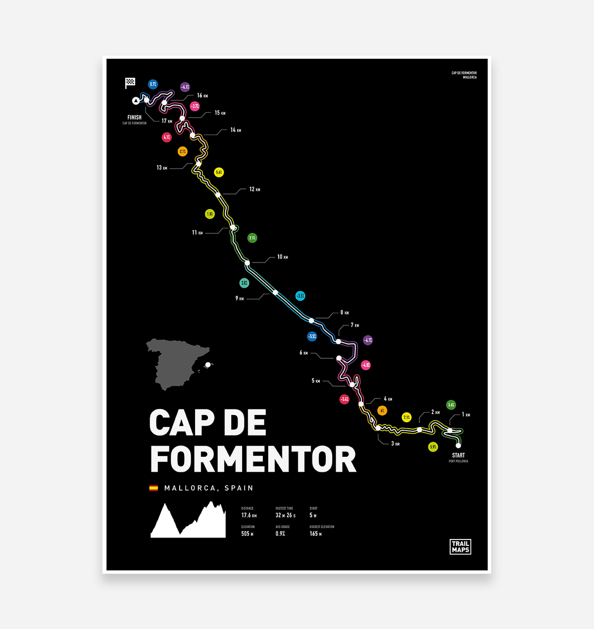 Cap De Formentor Art Print - TrailMaps