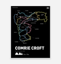 Comrie Croft Mountain Bike Art Print - TrailMaps