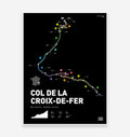 Col De La Croix-De-Fer Art Print - TrailMaps