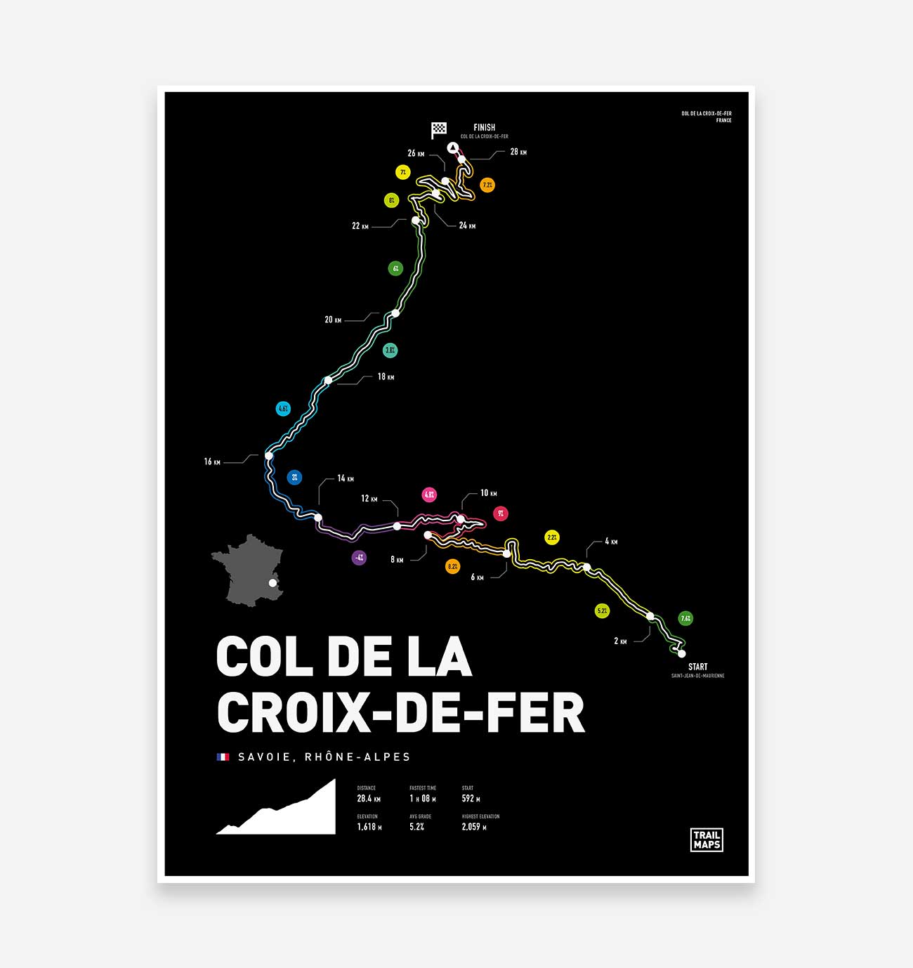 Col Du Galibier Kunstdruck