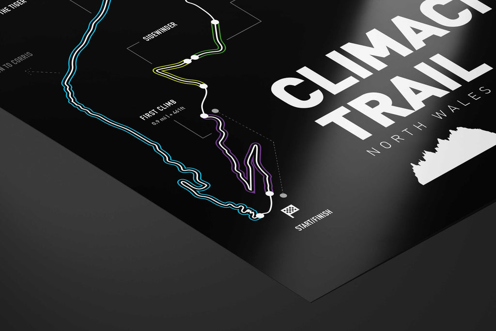 ClimachX Trail Mountain Bike Art Print - TrailMaps