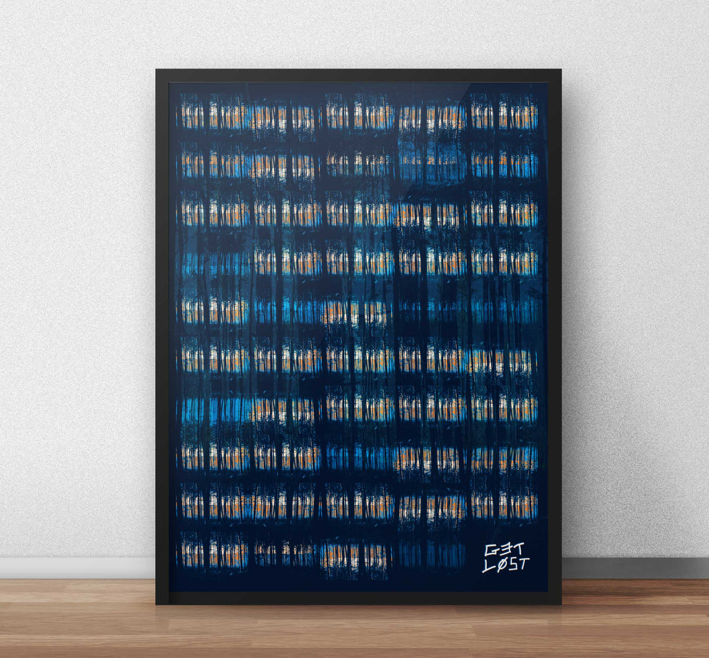 Get Lost in the Trees Art Print - TrailMaps