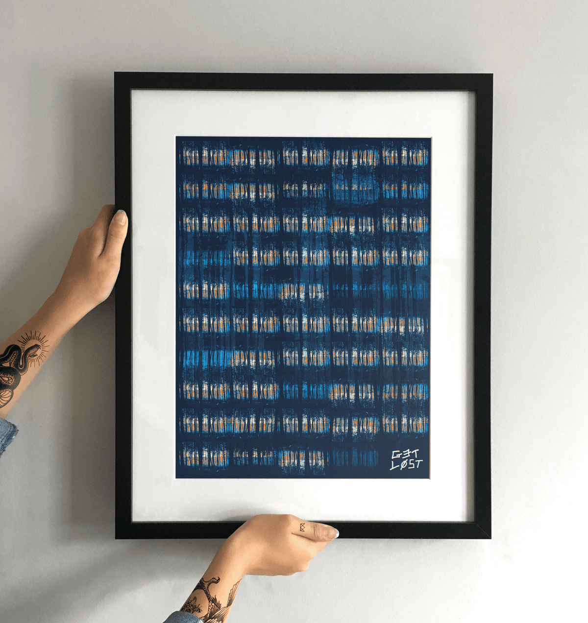Get Lost in the Trees Art Print - TrailMaps