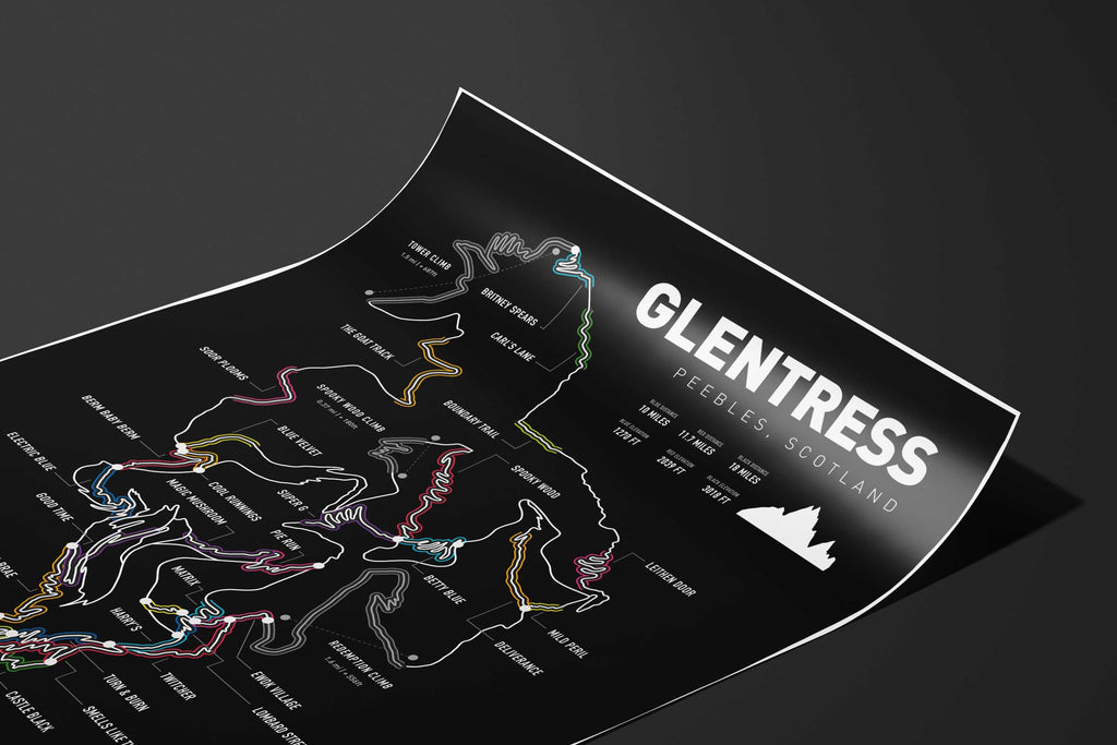 Glentress Art Print - TrailMaps