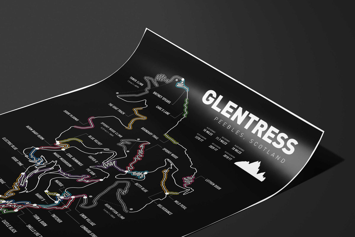 Glentress Art Print - TrailMaps