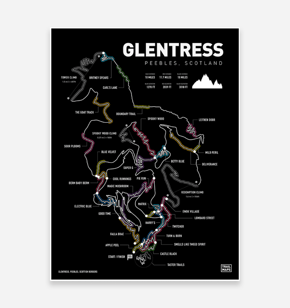 Glentress blue route store map