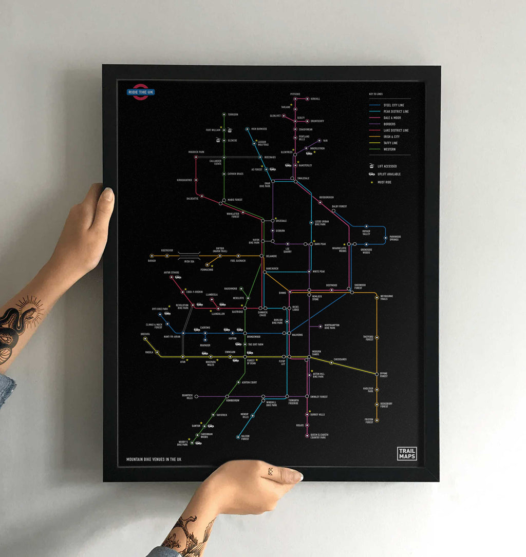 Mountain Bike Map of Britain - TrailMaps