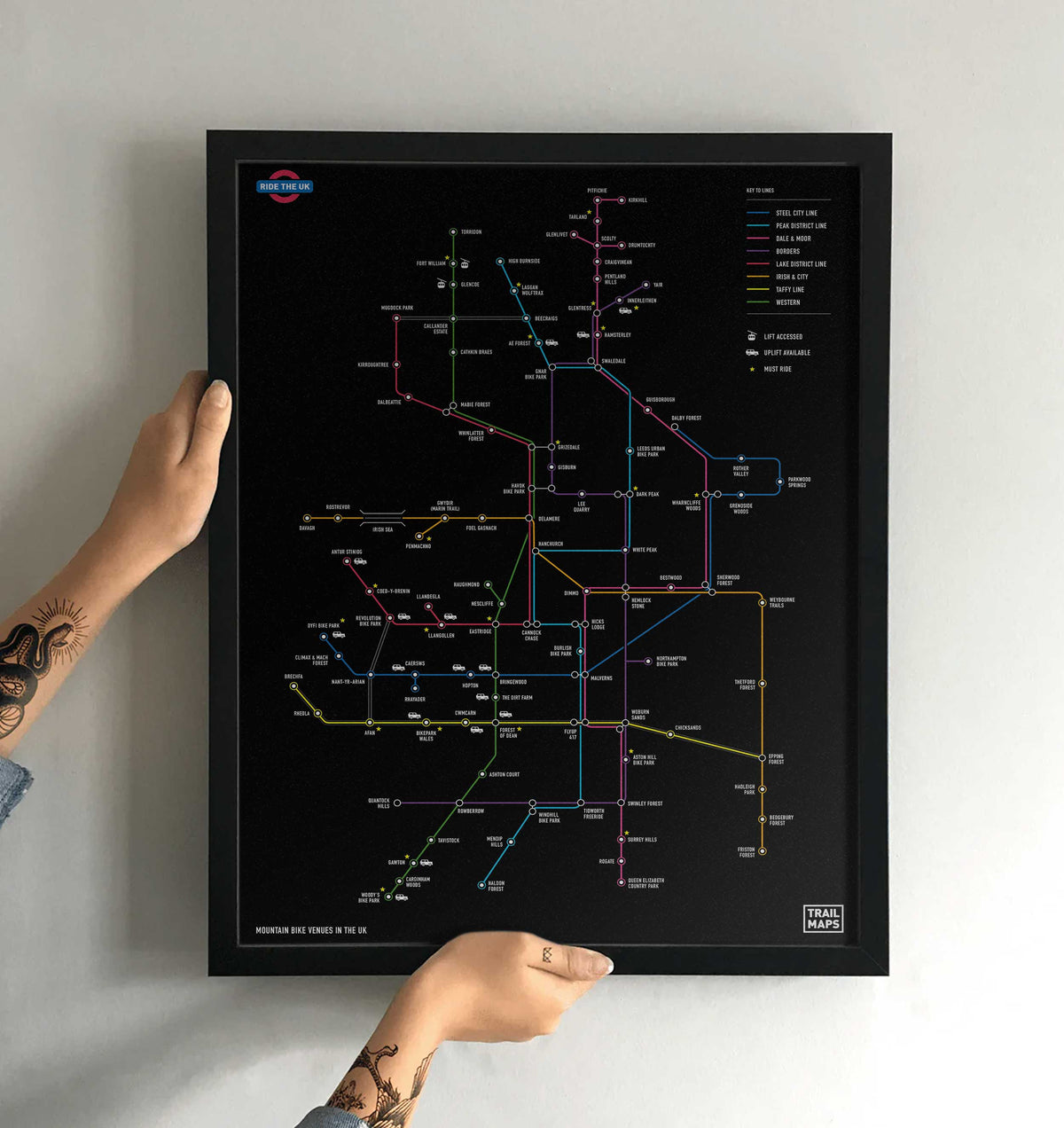 Mountain Bike Map of Britain - TrailMaps