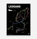 Leogang Saalbach Bike Park Art Print - TrailMaps