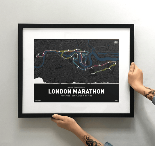 London Marathon 2023 Personalised Art Print
