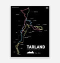 Tarland Mountain Bike Art Print - TrailMaps