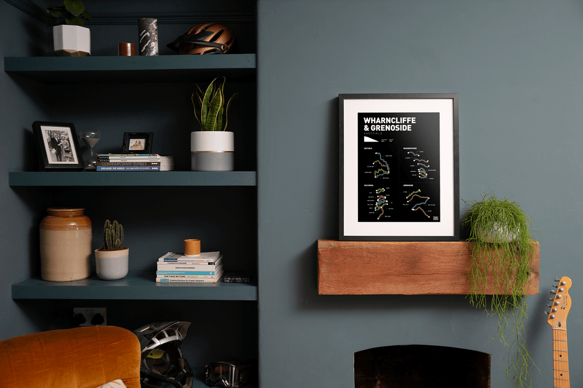 Wharncliffe and Grenoside Art Print - TrailMaps