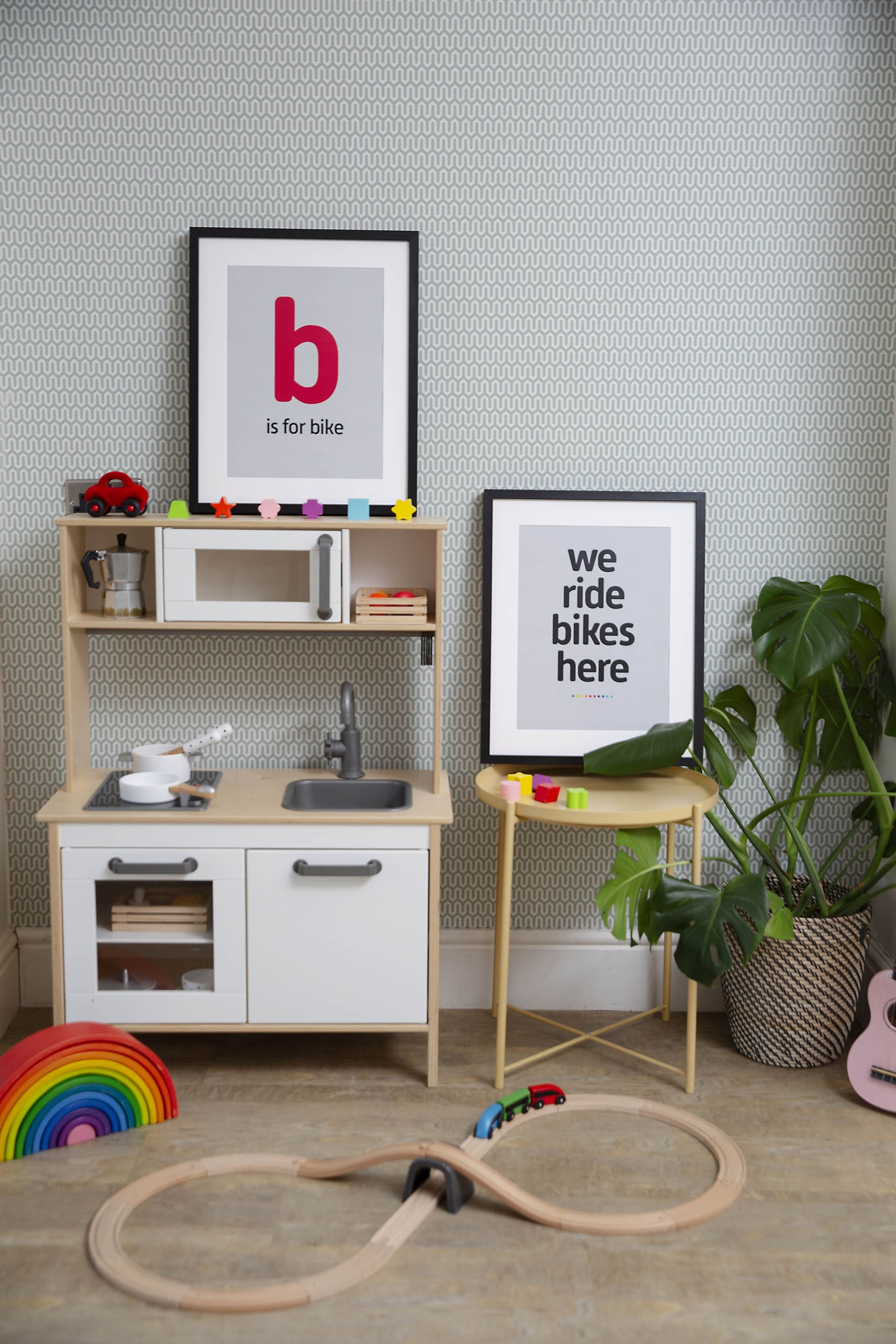 B is for Bike Art Print - TrailMaps.co.uk