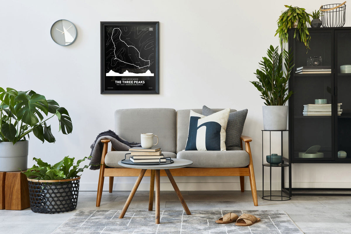 Yorkshire Three Peaks Challenge - Black - TrailMaps